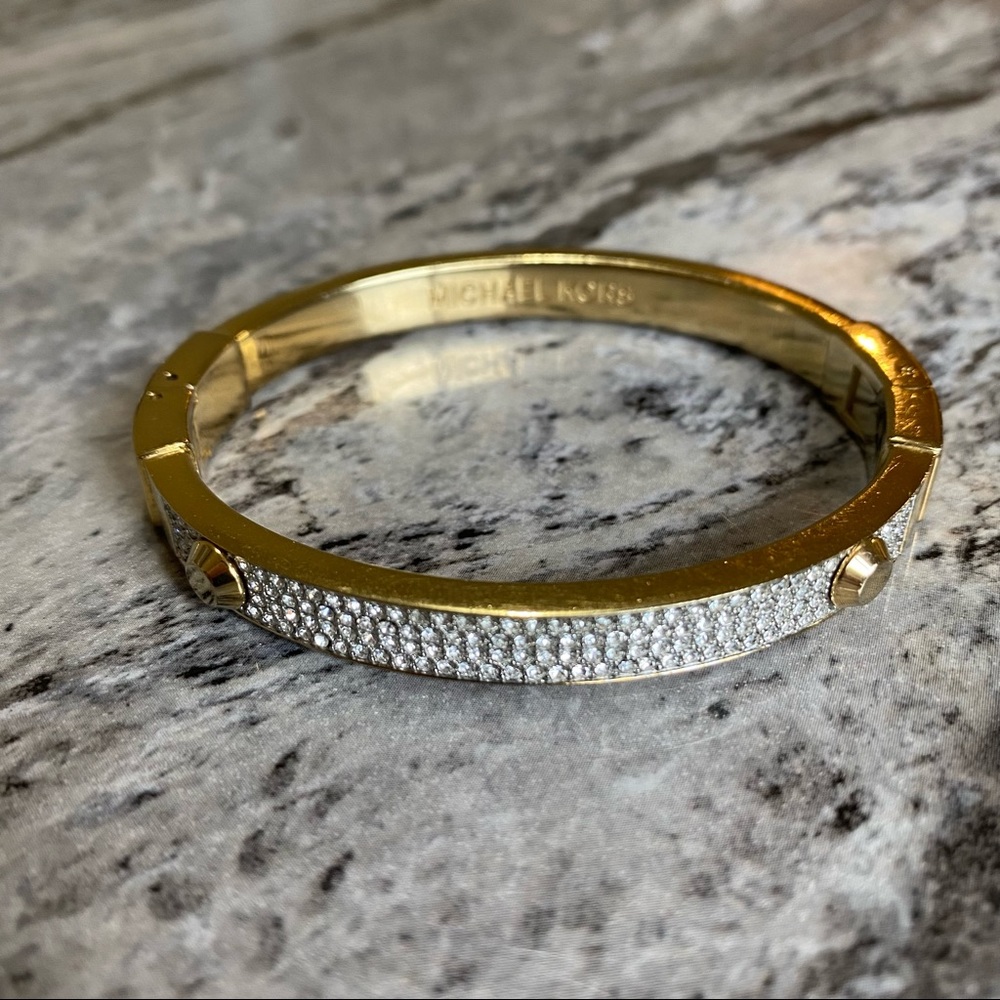 Michael Kors Gold Plated Crystal Bracelet - Picture 2 of 6